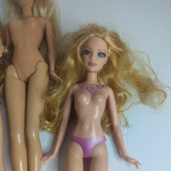 Assorted Barbie Dolls For Fodder Parts Repairs Nude Various Conditions Lot of 8 - Picture 6 of 7